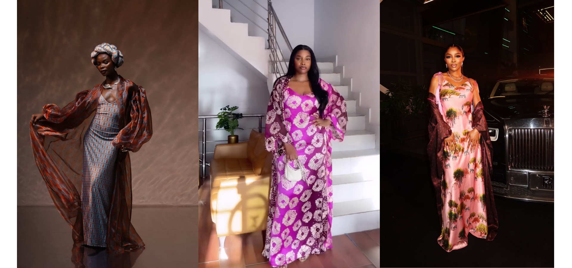 The slip dress is back. Africa is doing it better.